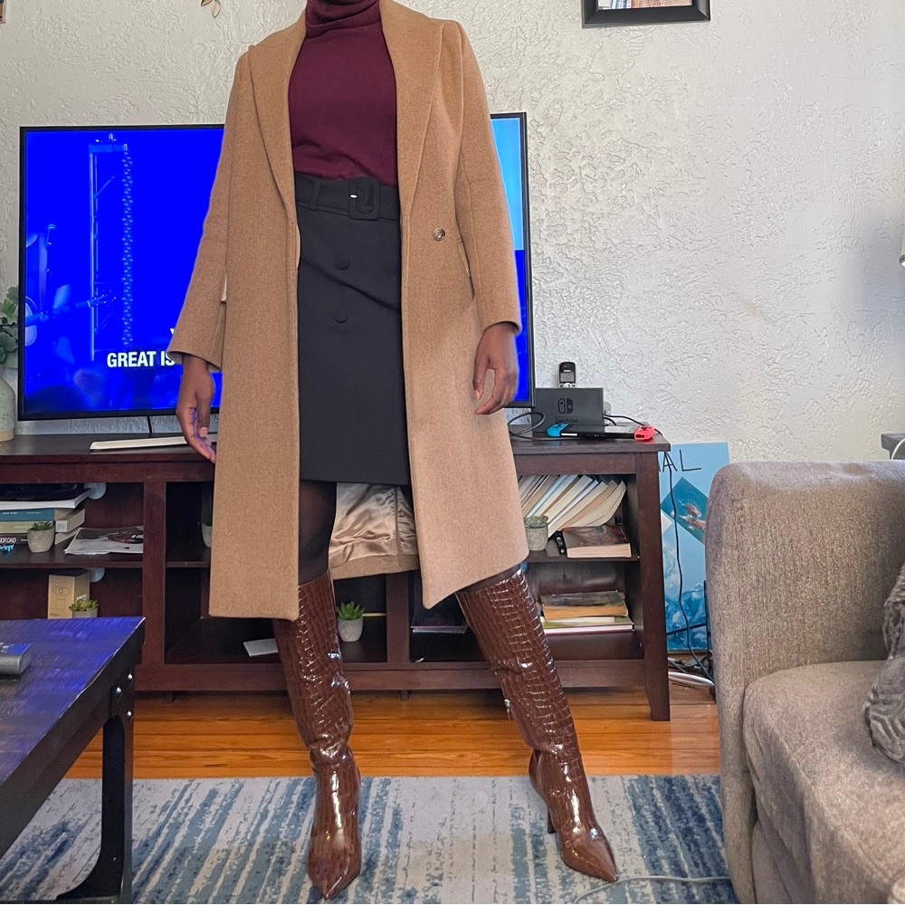 COS TAN COAT in size 2